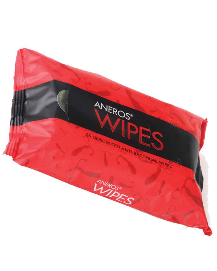 Aneros Anti-Bacterial Wipes (Pack of 25)