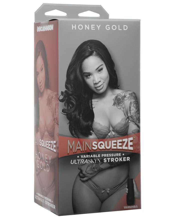 Doc Johnson Main Squeeze Honey Gold UltraSkyn Stroker