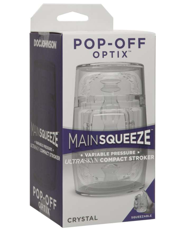 Doc Johnson Main Squeeze Pop Off Optix Compact UltraSkyn Stroker