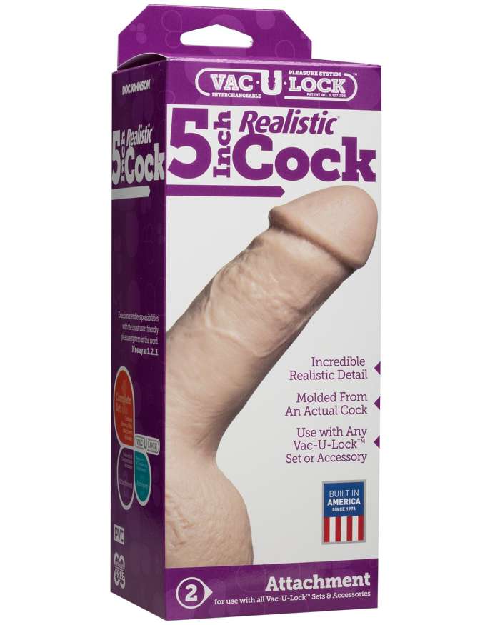 Doc Johnson Vac-U-Lock Realistic Cock 5