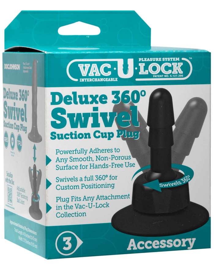 Doc Johnson Vac-U-Lock Deluxe 360 Swivel Suction Cup Plug