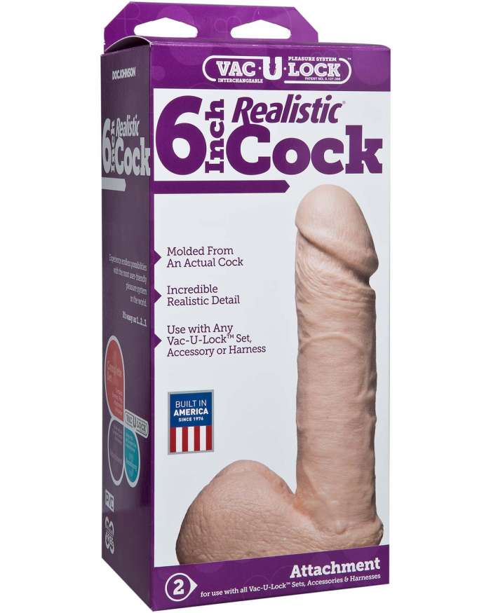 Doc Johnson Vac-U-Lock Realistic Cock 6