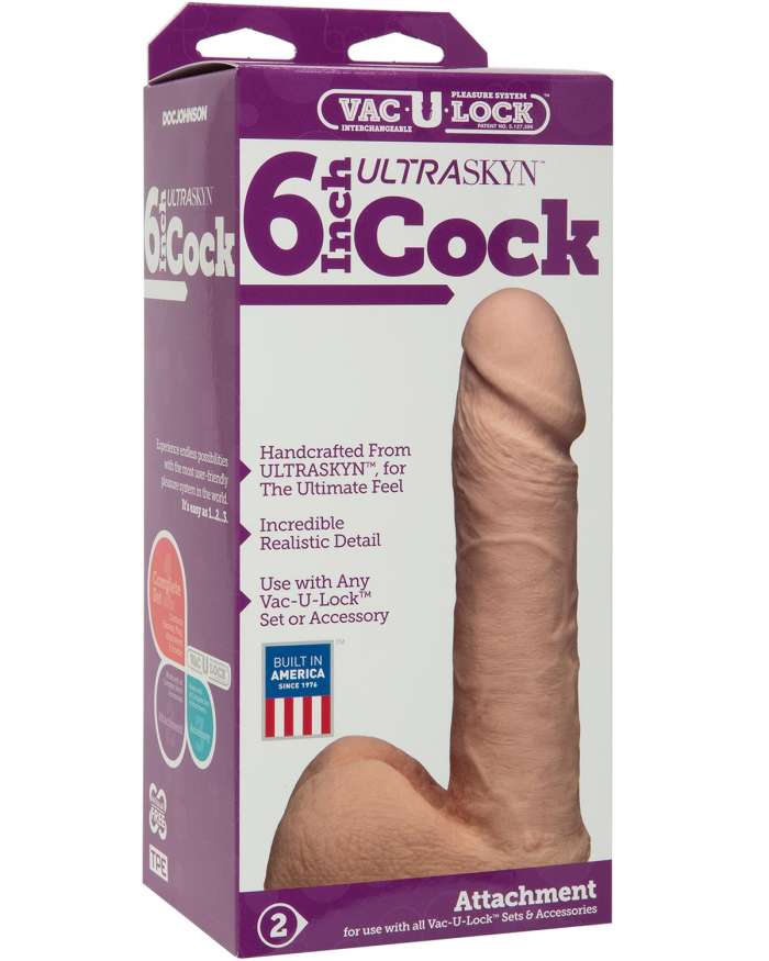 Doc Johnson Vac-U-Lock UltraSkyn Cock 6