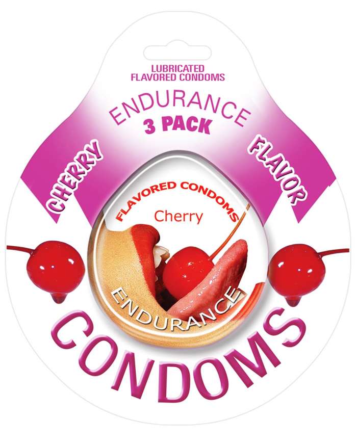 Hott Products Endurance Lubricated Flavored Latex Condoms