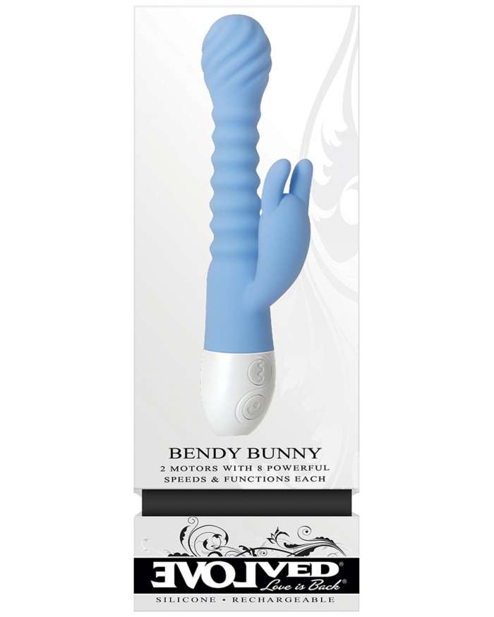 Evolved Bendy Bunny Flexible Ribbed Vibrator