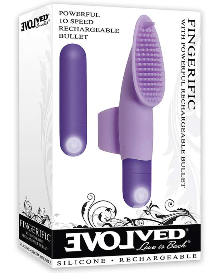 Evolved Fingerific Waterproof Rechargeable Silicone Bullet