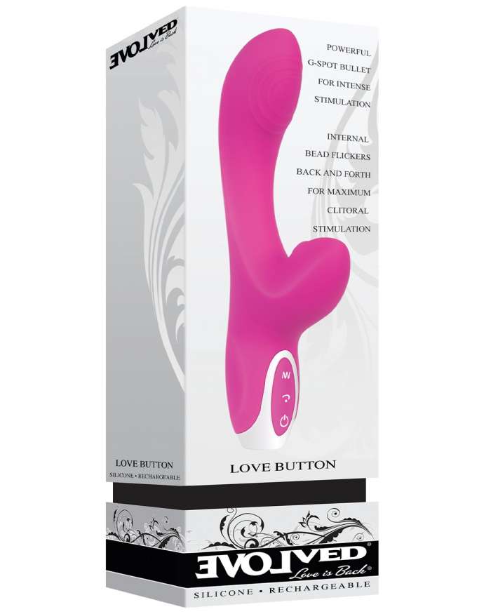 Evolved Love Button G-Spot Vibrator with Clitoral Flicker