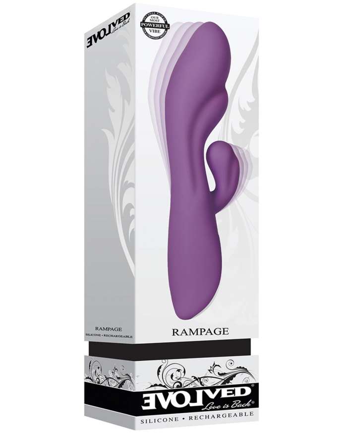Evolved Rampage Thick Shaft and Clitoral Stimulator Vibrator