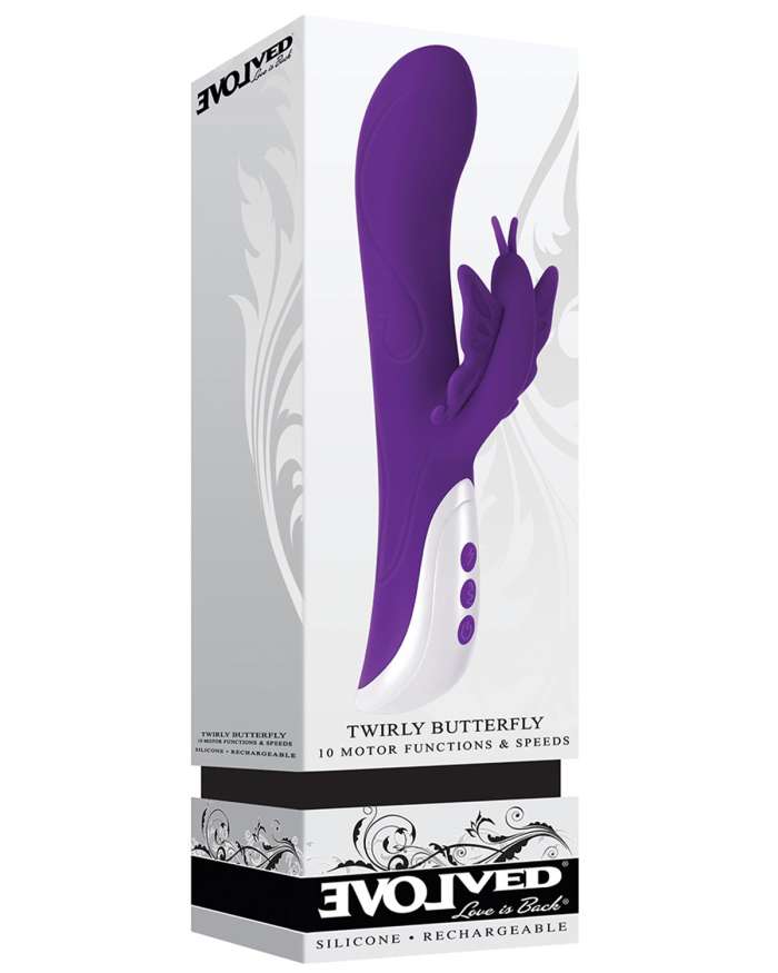 Evolved Twirly Butterfly Rechargeable Vibrator
