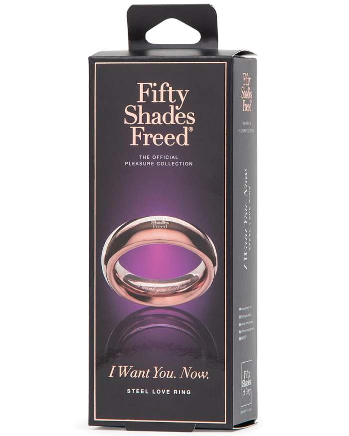 Fifty Shades Freed I Want You Now Steel Love Ring