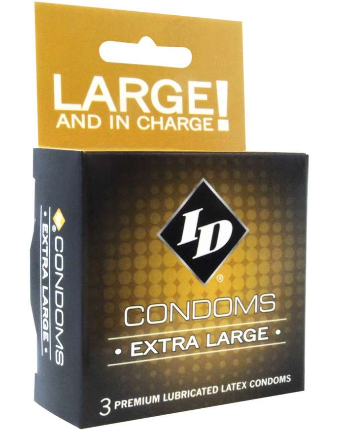 ID Extra Large Lubricated Latex Condoms