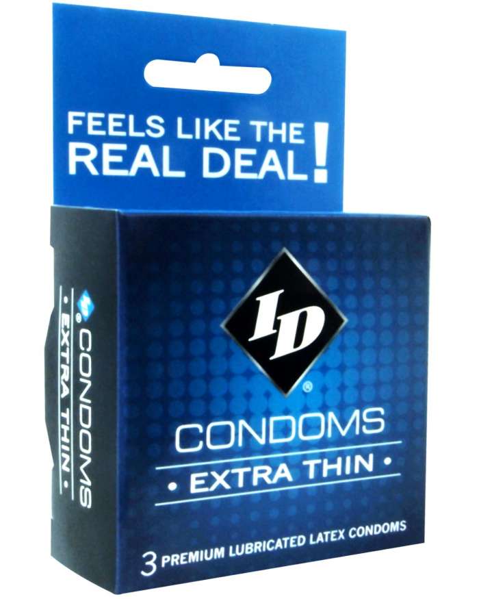 ID Extra Thin Lubricated Latex Condoms