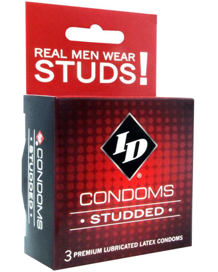 ID Studded Textured Lubricated Latex Condoms