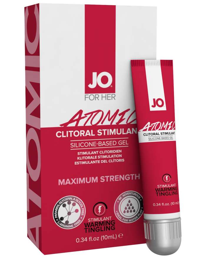 JO Atomic Max Strength Silicone Warming Clitoral Gel
