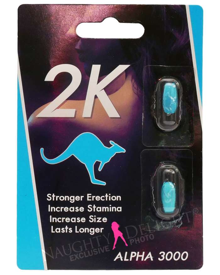 Kangaroo 2K Alpha 3000 Male Sex Supplement (Formerly 2K Mega)