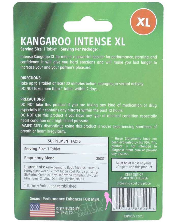 Kangaroo XL (formerly Big Kangaroo) Male Sex Supplement