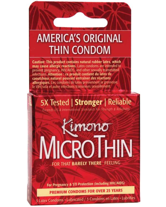 Kimono Micro-Thin Lubricated Latex Condoms