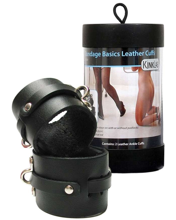Kinklab Bondage Basics Leather Ankle Cuffs