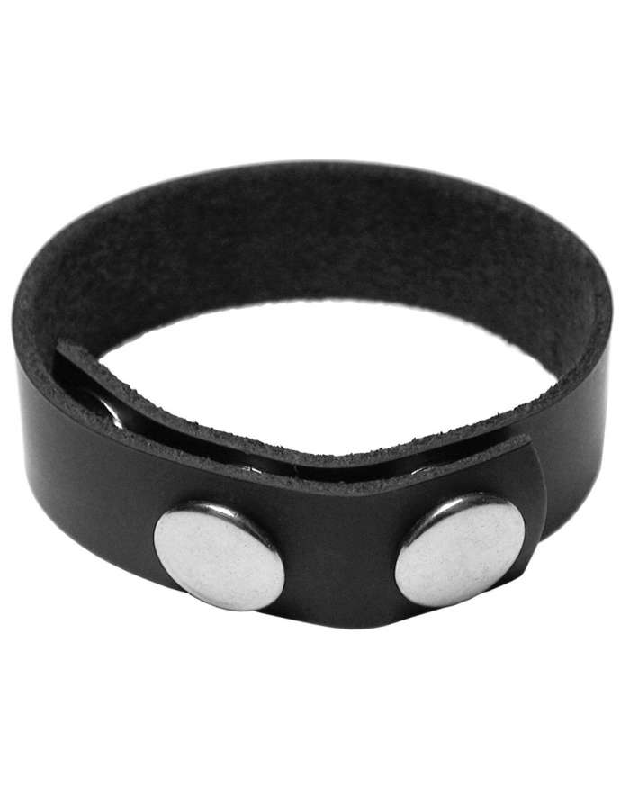 KinkLab 3 Snap Leather Cock Ring