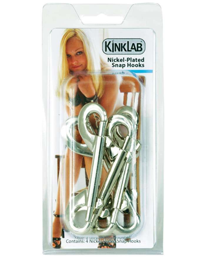 KinkLab Nickel Plated Snap Hooks (Pack of 4)