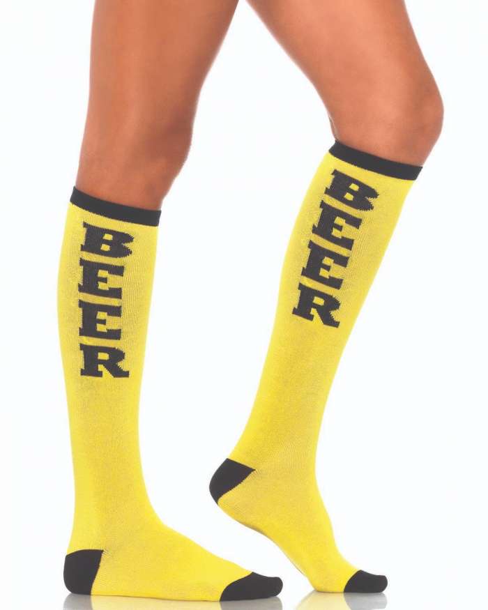 Leg Avenue Beer Run Knee High Socks
