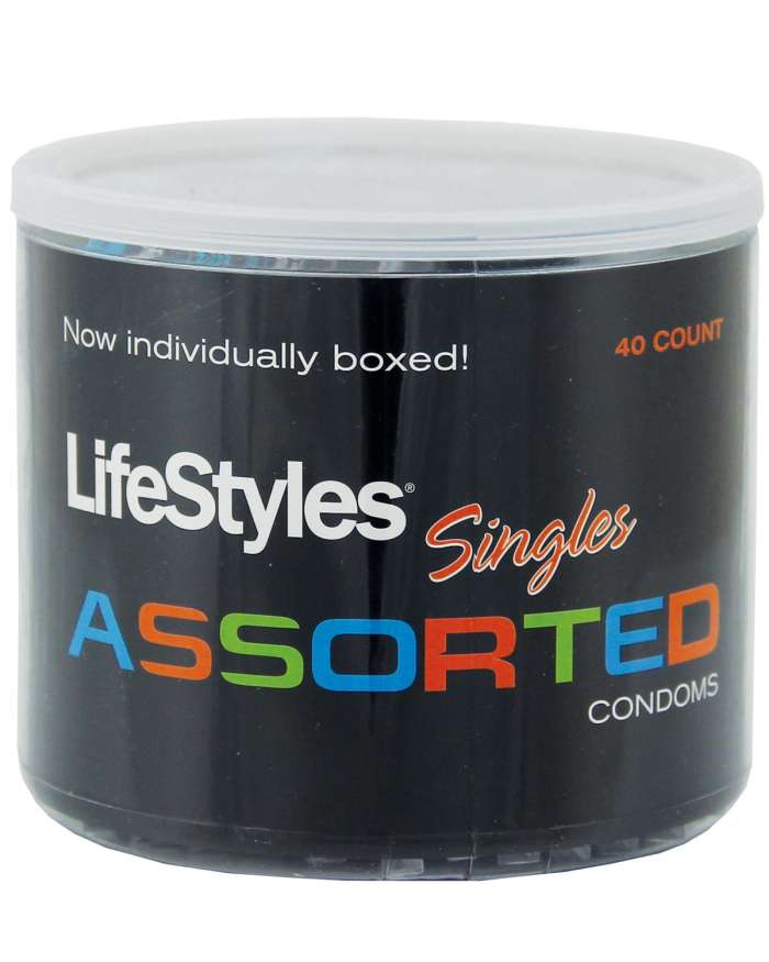 LifeStyles Assorted Latex Condoms Display of 40