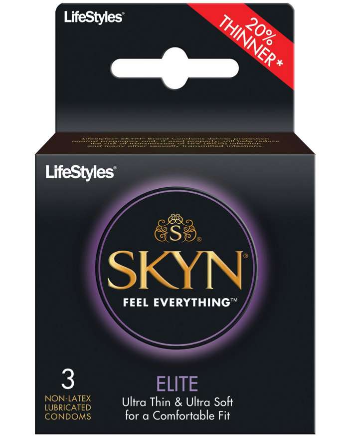LifeStyles SKYN Elite Ultra Thin Ultra Soft Lubricated Non-Latex Condoms