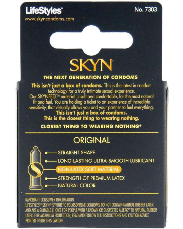 LifeStyles SKYN Original Lubricated Non-Latex Condoms