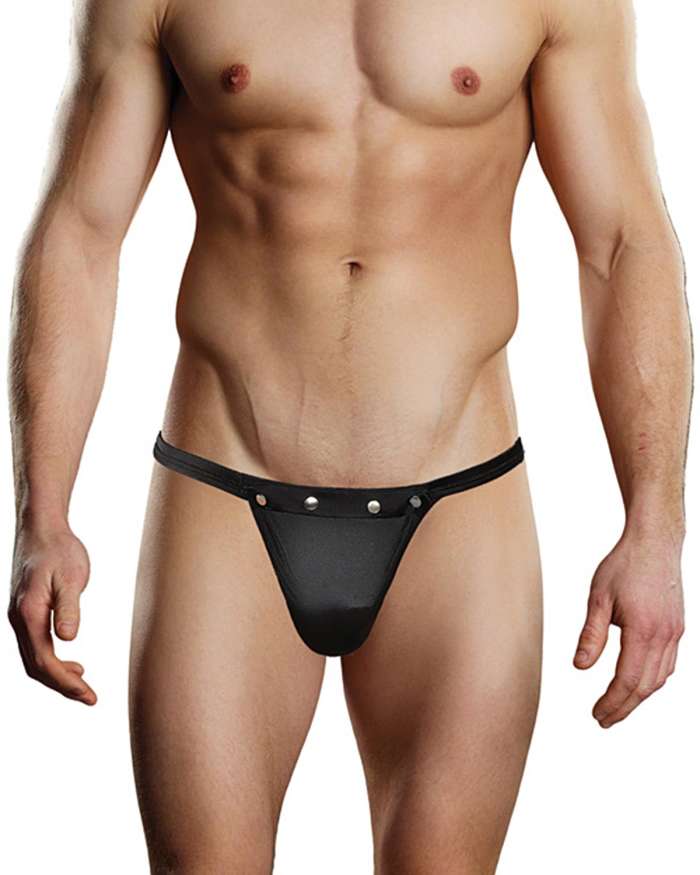 Male Power Rip Off Male Thong with Studs