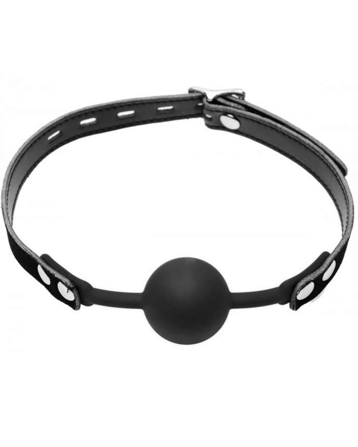 Master Series Premium Hush Locking Silicone Comfort Ball Gag
