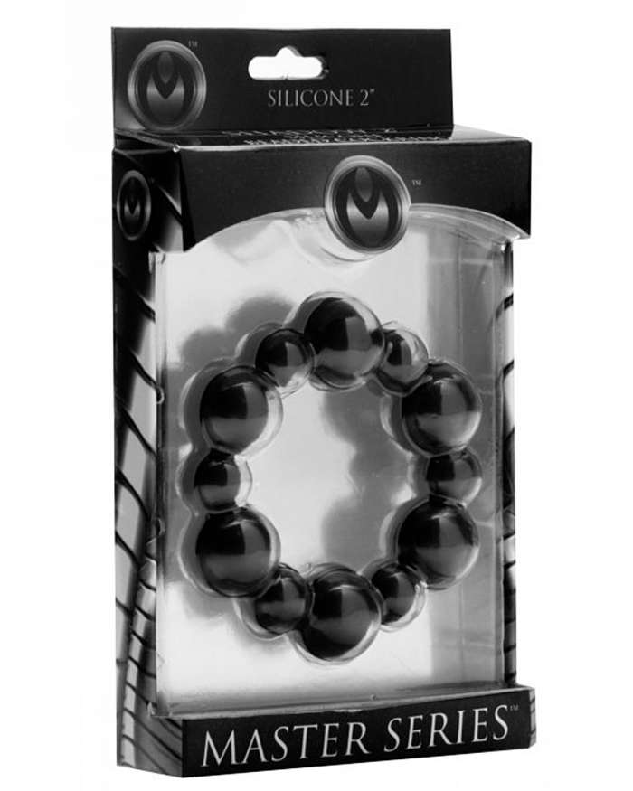 Master Series Shadow Silicone Beaded Cock Ring