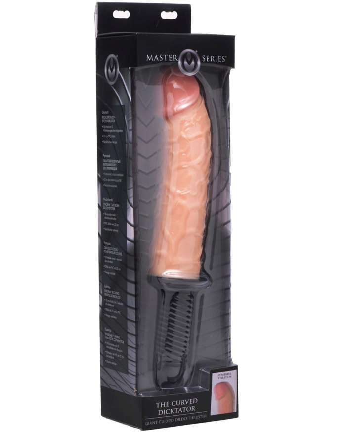 Master Series The Curved Dicktator Vibrating Giant Dildo Thruster
