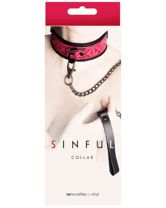 NS Novelties Sinful Collar with Leash