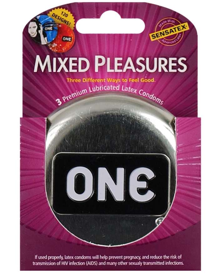 ONE Mixed Pleasures Assorted Lubricated Latex Condoms