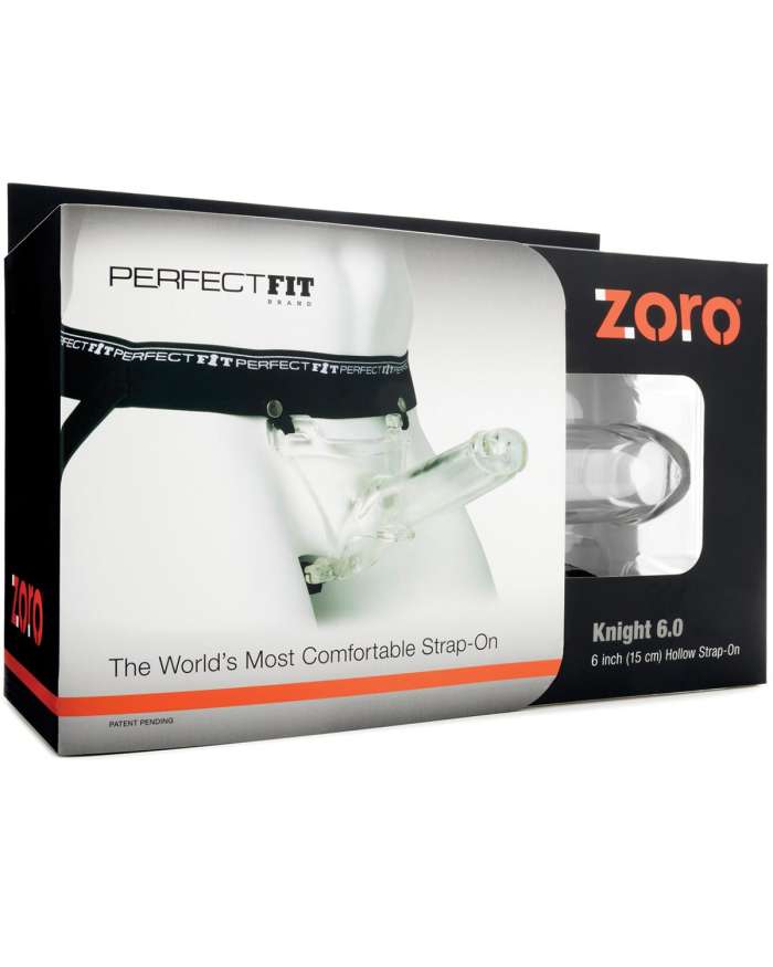 Perfect Fit Zoro® Knight 6.0 Single-Piece Hollow Strap-On