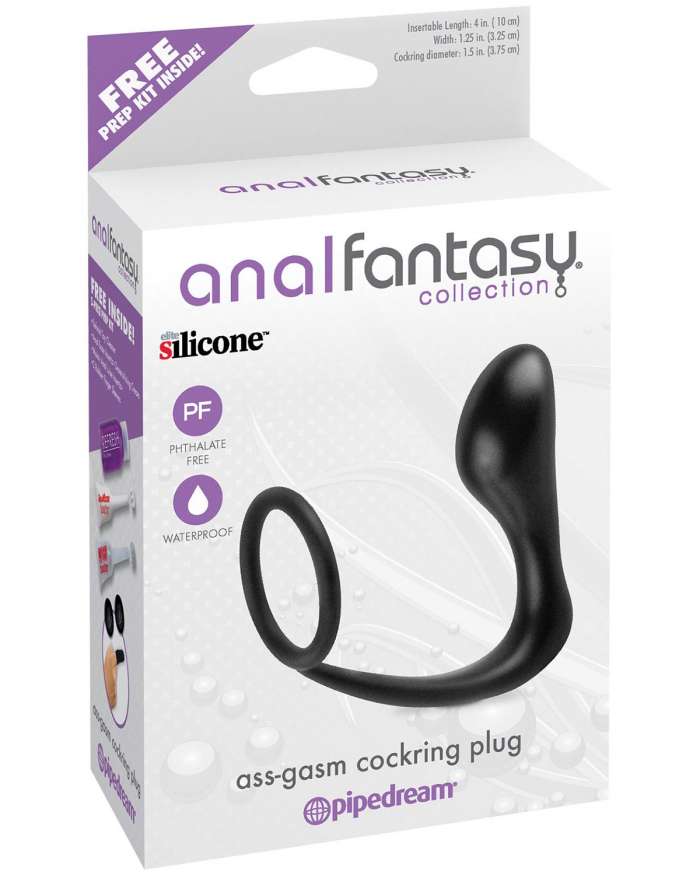 Pipedream Anal Fantasy Collection Ass Gasm Silicone Cockring Anal Plug