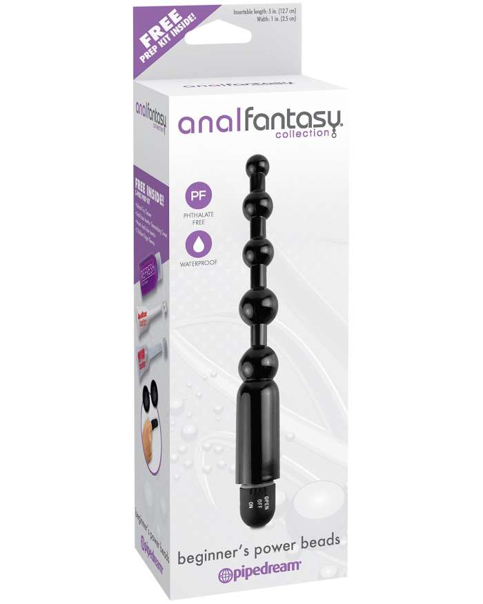 Pipedream Anal Fantasy Collection Beginner's Vibrating Power Anal Beads