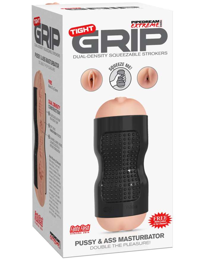 Pipedream Extreme Toyz Tight Grip Double-Sided Dual-Density Squeezable Stroker