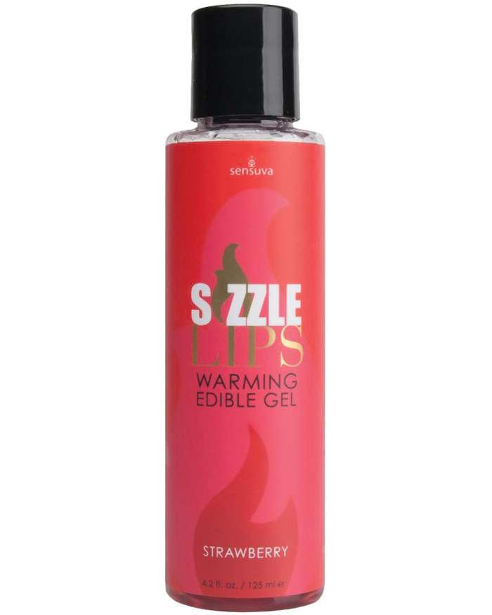 Sensuva Sizzle Lips Strawberry Warming Massage Gel