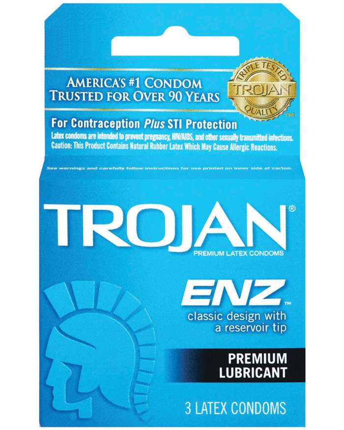 Trojan ENZ Lubricated Classic Design Latex Condoms