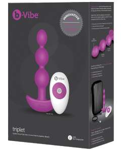 b-Vibe Triplet Remote Vibrating Anal Beads