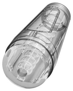 Doc Johnson Main Squeeze Optix Clear See-Through UltraSkyn Stroker
