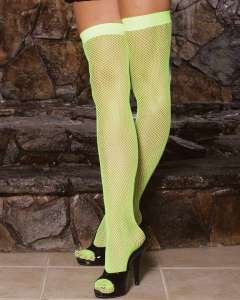 Elegant Moments Neon Nites Fishnet Thigh Highs
