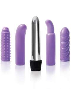 Evolved Multi Sleeve Vibrator Kit with 4 Sleeves