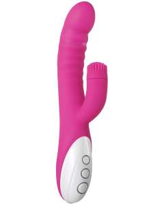 Evolved Rockin G Bending G-Spot Vibrator with Spinning Clitoral Stimulator