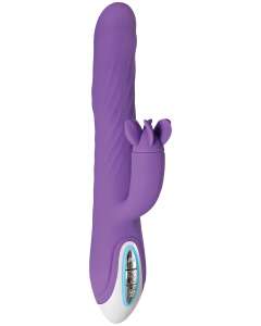 Evolved Tilt-O-Whirl Vibrator with Spinning Clitoral Stimulator