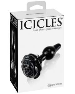 Icicles No. 77 Hand Blown Glass Rose Butt Plug