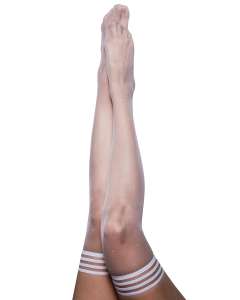 Kix'ies Brooke LeAnne Sheer Polka Dot Thigh High Stockings