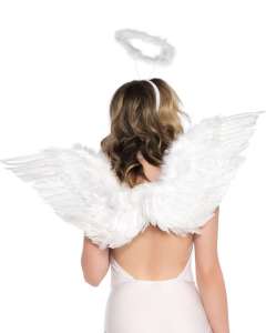 Leg Avenue Angel Wings & Marabou Halo Set