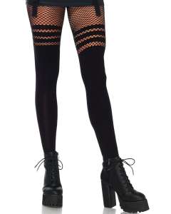 Leg Avenue Opaque Faux Thigh Highs Pantyhose